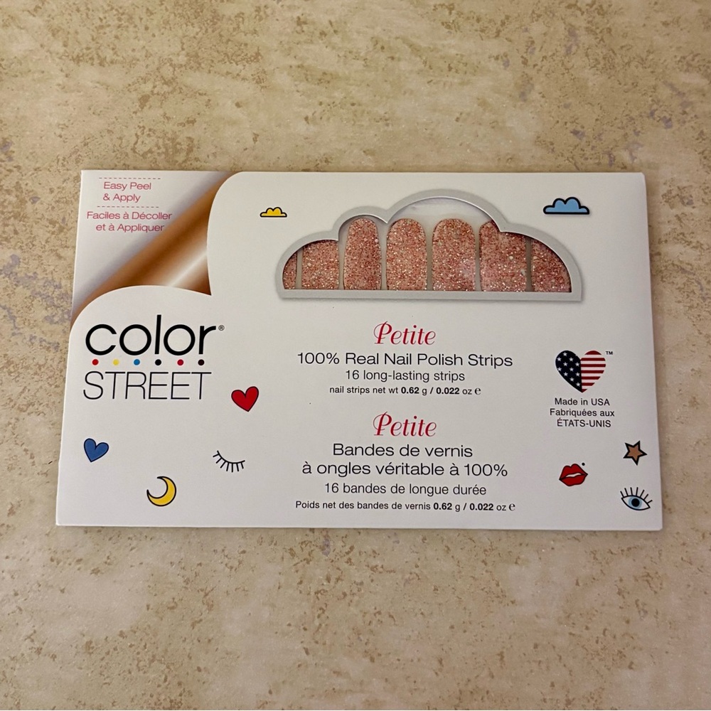 4/$30 Color Street Nail Polish Strips - Glitterally Can’t - Petite